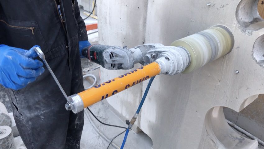 How deep can you core drill concrete?